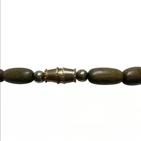 Vintage Elephant African Shell Beaded Necklace - Picture 5 of 8